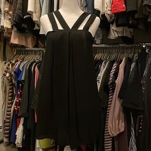 Alice and Olivia silk black dress